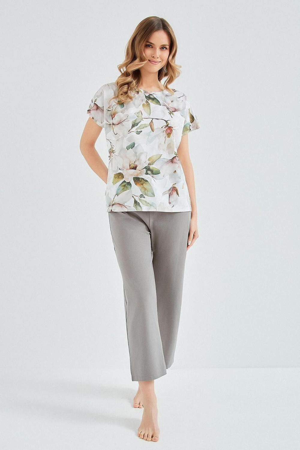 Piżama Damska Model Diana 3607 White - Taro