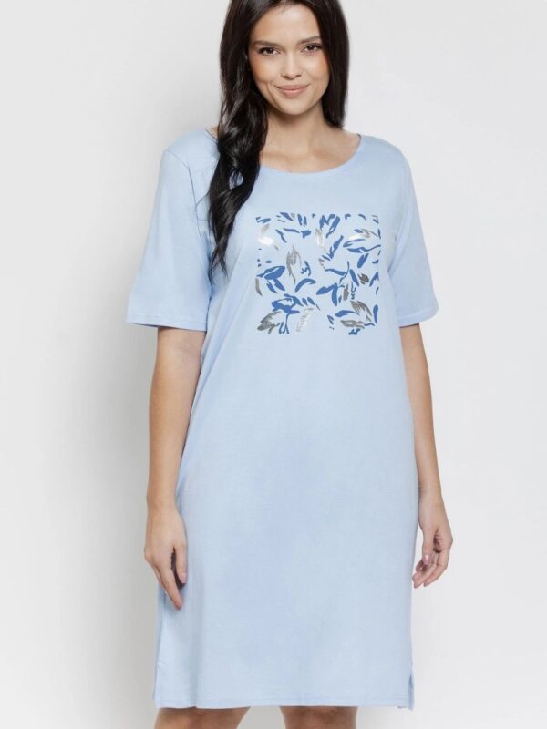 Koszulka nocna Koszula Nocna Model Valentina Maxi 3573 Blue - Taro