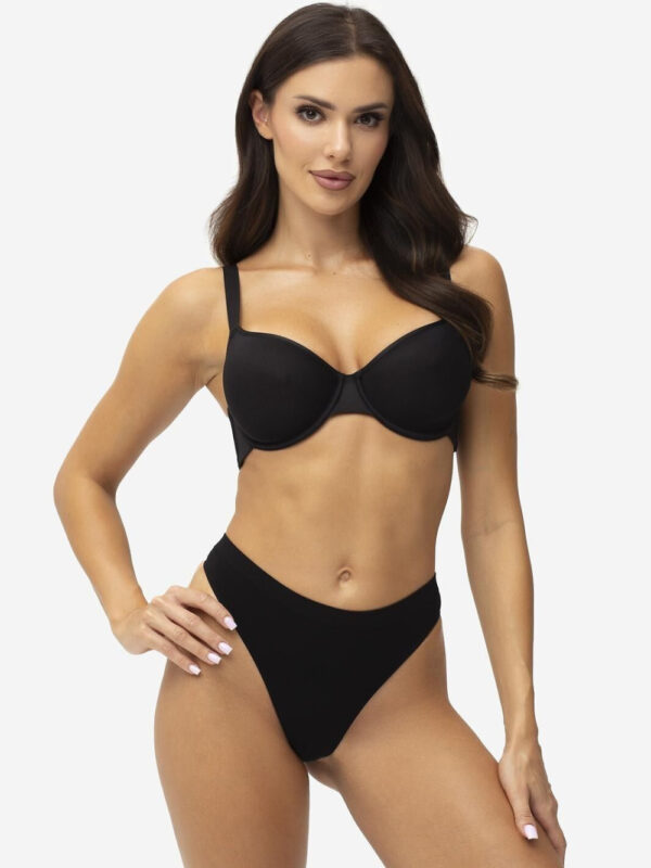 Biustonosz push up Biustonosz Usztywniany Model Support Black - Gatta
