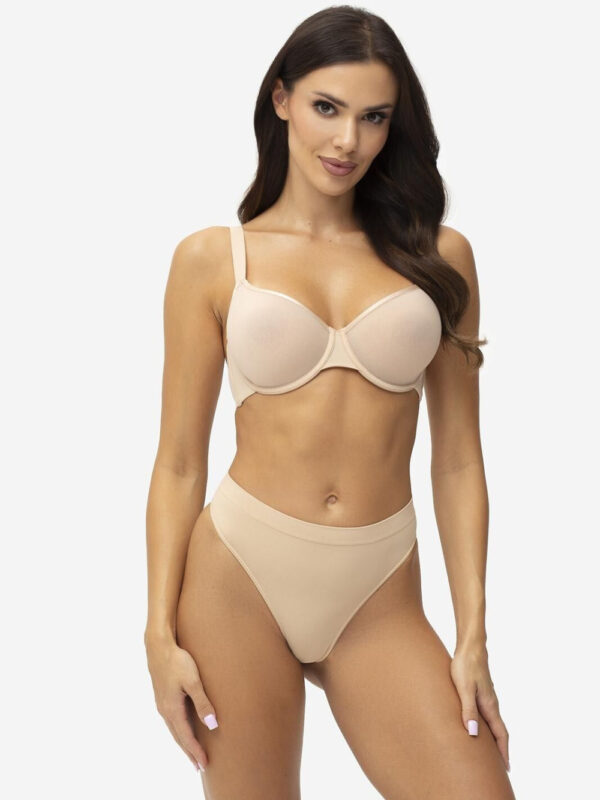 Biustonosz push up Biustonosz Usztywniany Model Support Beige - Gatta