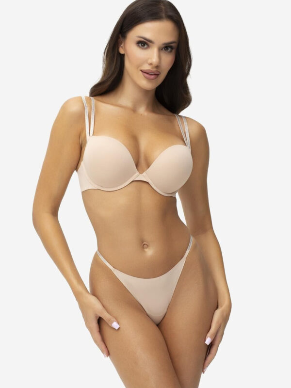 Biustonosz push up Biustonosz Push-up Model Wowefect Beige - Gatta