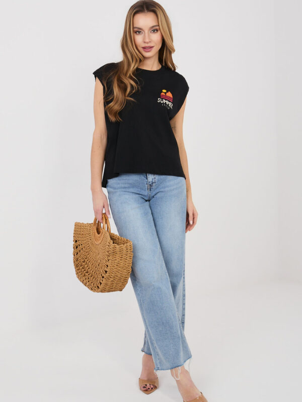 T-shirt Damski Model D12022M02769B Black - Sublevel