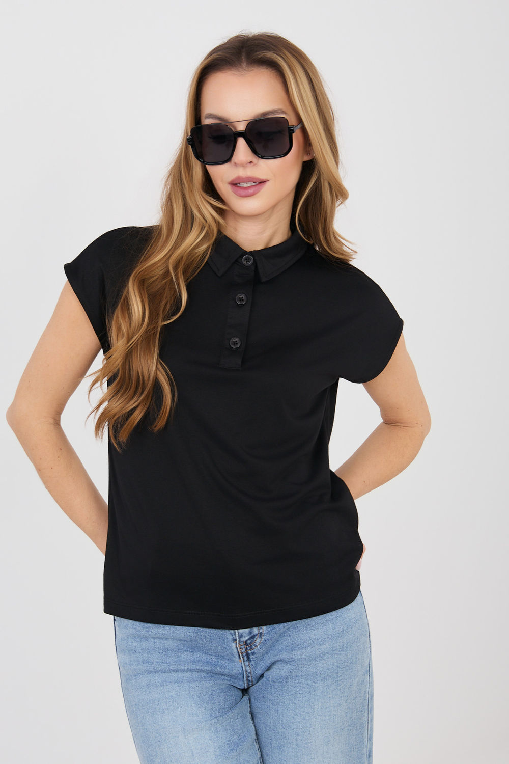 Tshirt Damski Model D17029M02856A Black - Sublevel