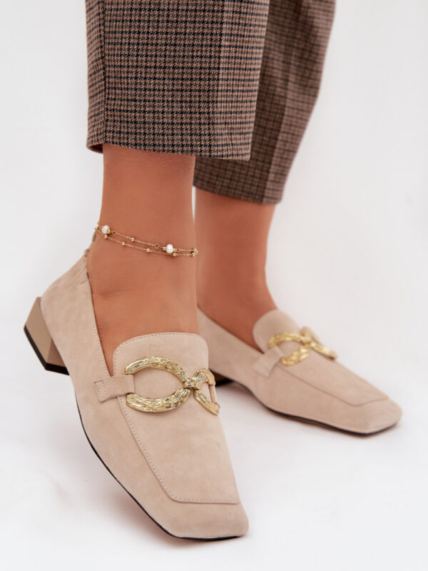 Mokasyny Model DA CR61-3115 Beige - Step in style