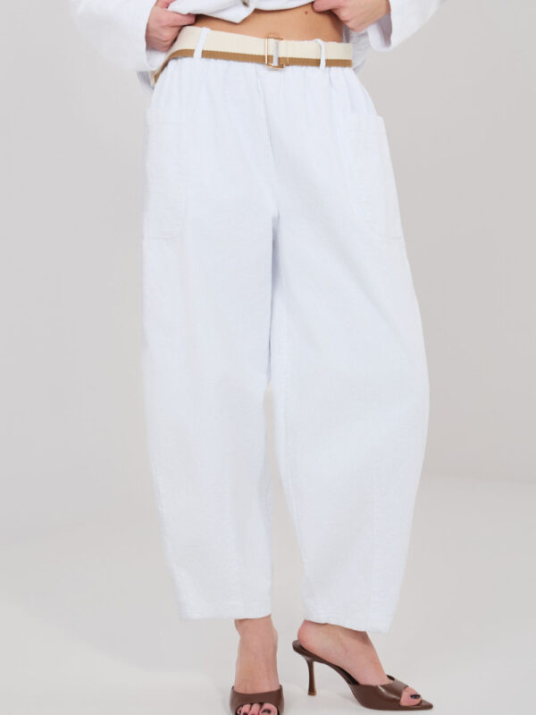 Spodnie Damskie Model IT-SP-FL9665.78 White - Rue Paris