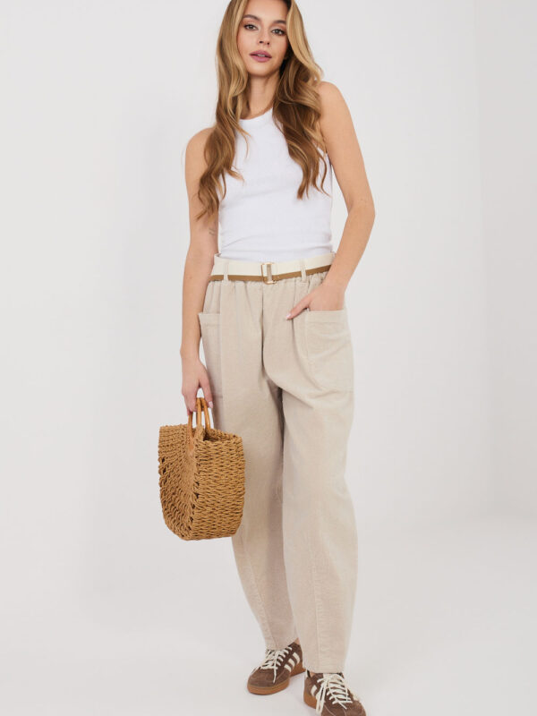 Spodnie Damskie Model IT-SP-FL9665.14 Light Beige - Rue Paris