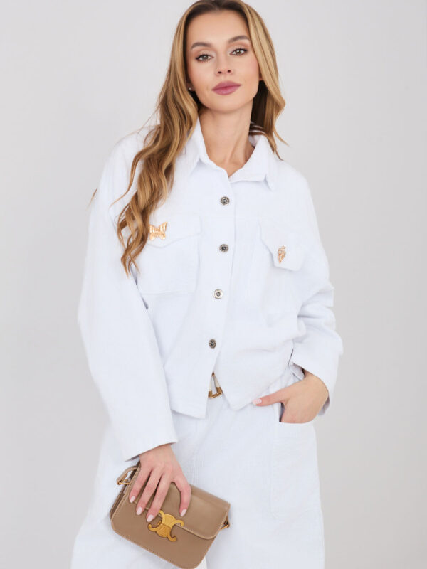 Kurtka Damska Model IT-KR-FL10163.10 White - Rue Paris