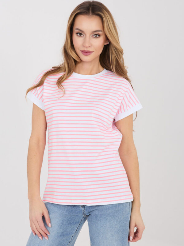 Tshirt Damski Model RV-TS-A1125.85 White/Pink - Relevance