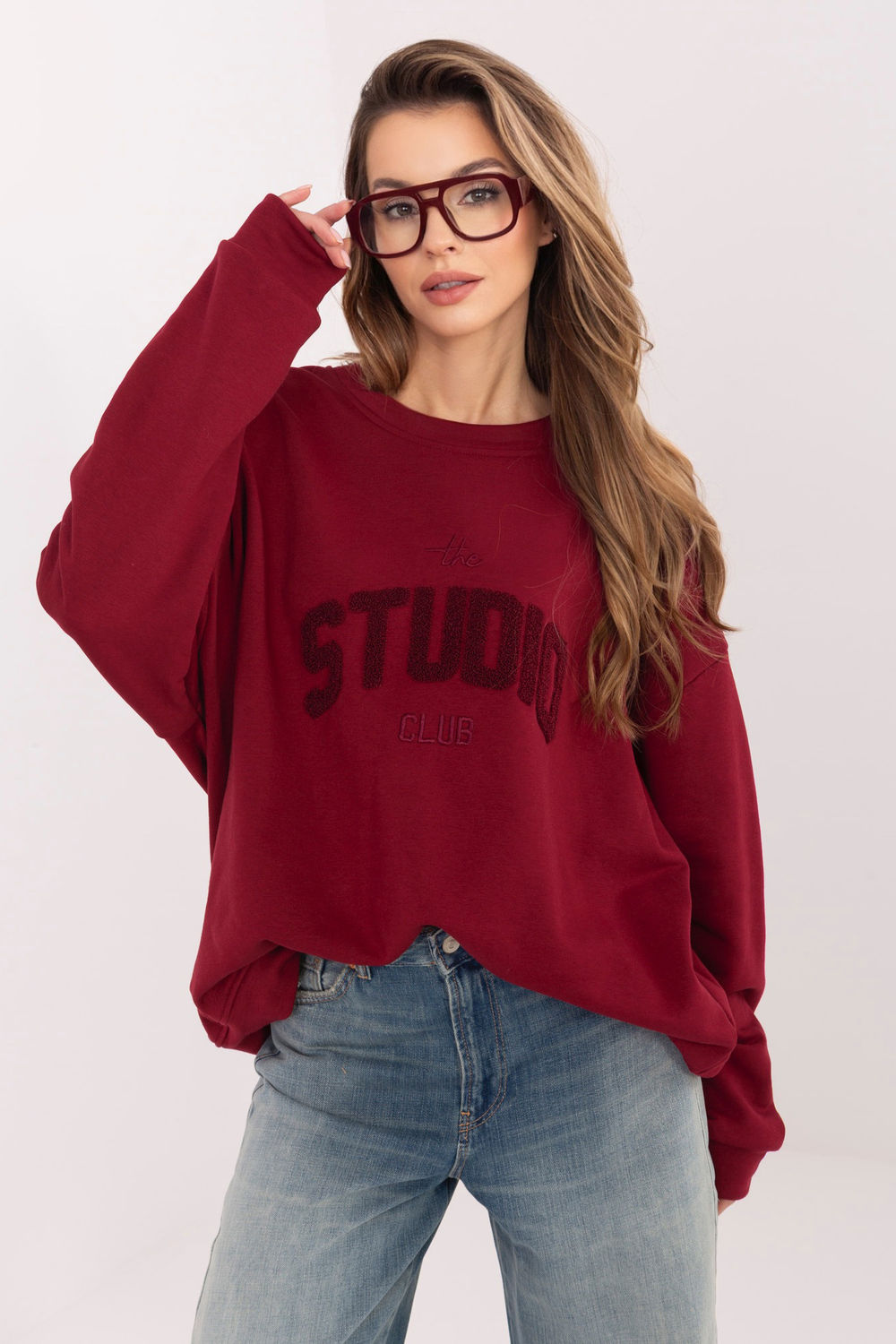 Bluza Damska Model RV-BL-A1182.46 Bordo - Relevance
