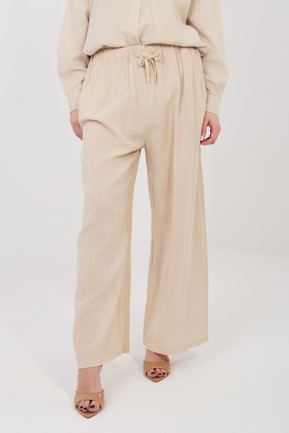 Spodnie Damskie Model IT-SP-2873.02 Beige - Italy Moda