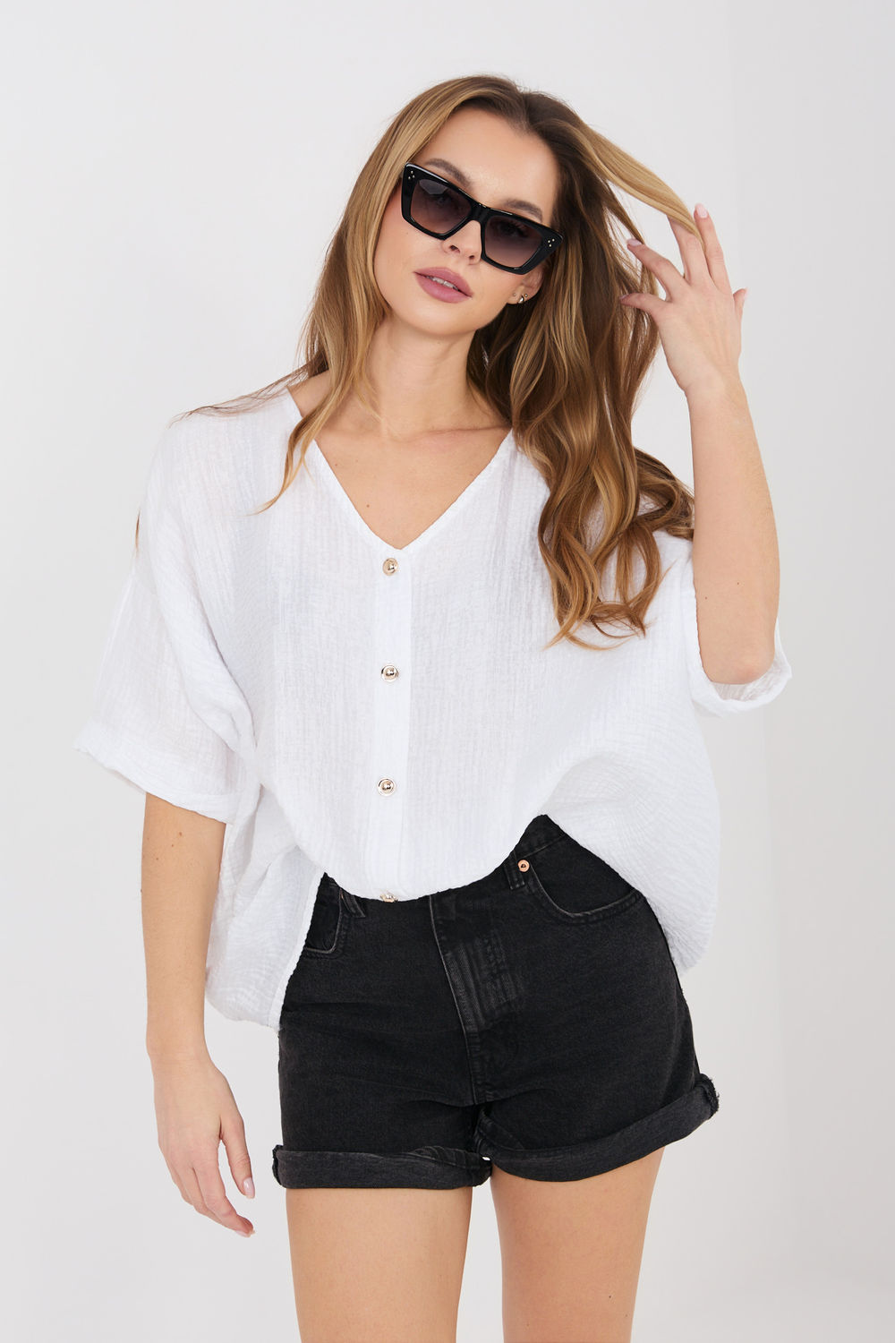 Koszula Damska Model IT-BZ-81891.49 White - Italy Moda