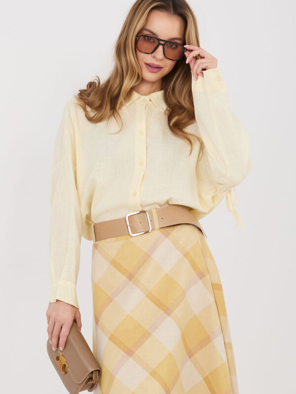 Koszula Damska Model IT-KS-3060.23 Light Yellow - Italy Moda