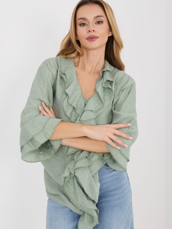 Koszula Damska Model IT-KS-81863.11P Khaki - Italy Moda