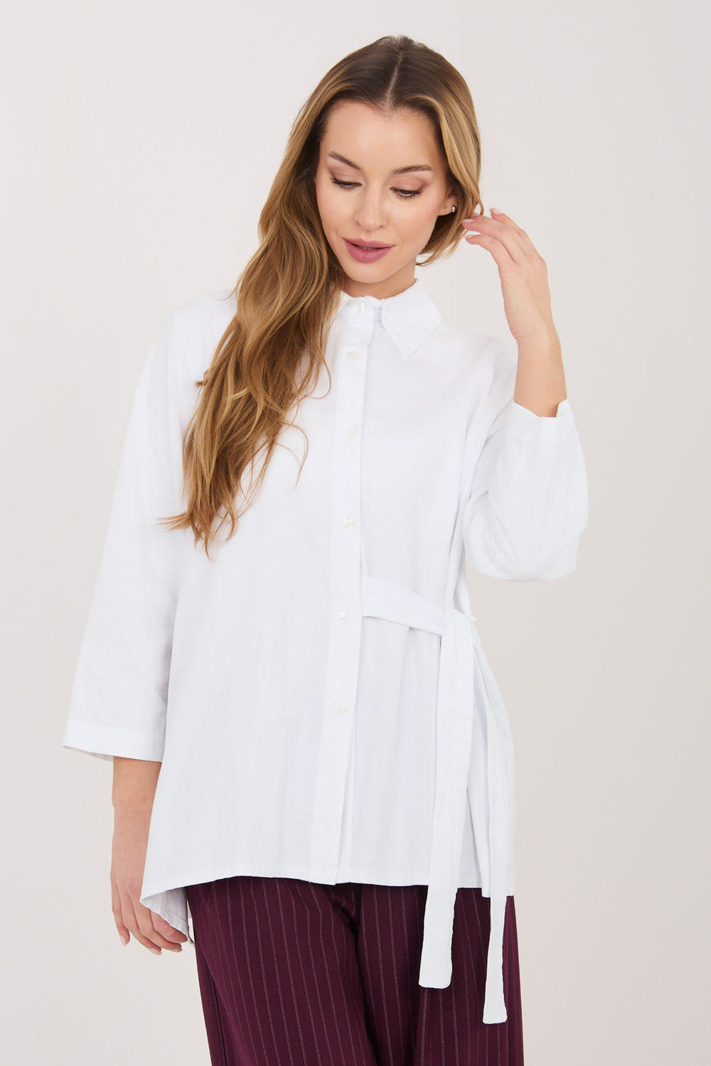 Koszula Damska Model IT-KS-FL10188.27 White - Rue Paris