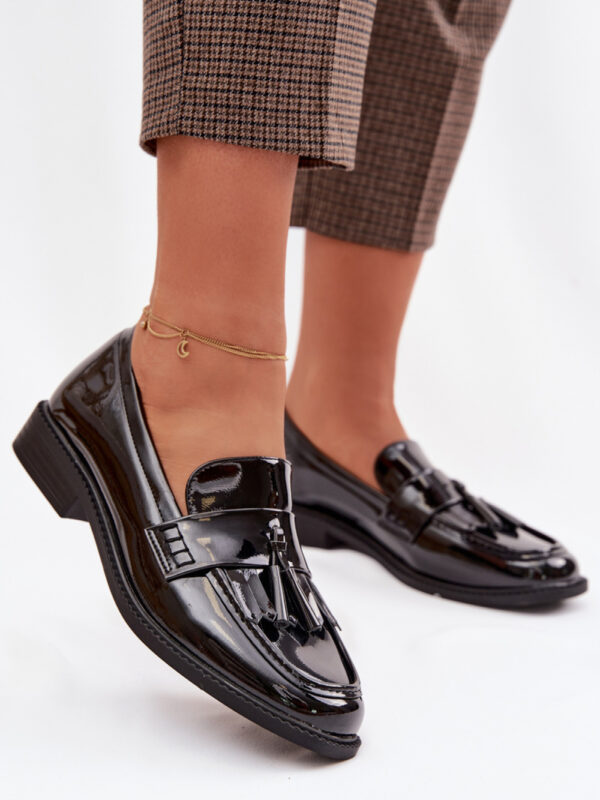 Mokasyny Model Galera 9706 Black Lakier - Step in style