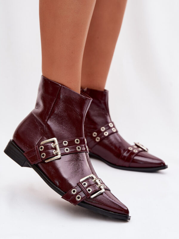 Botki Model Hamira YL5043 Bordo - Step in style