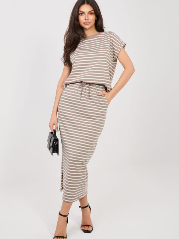 Spódnica Model D12127M50254A Dark Beige - Sublevel