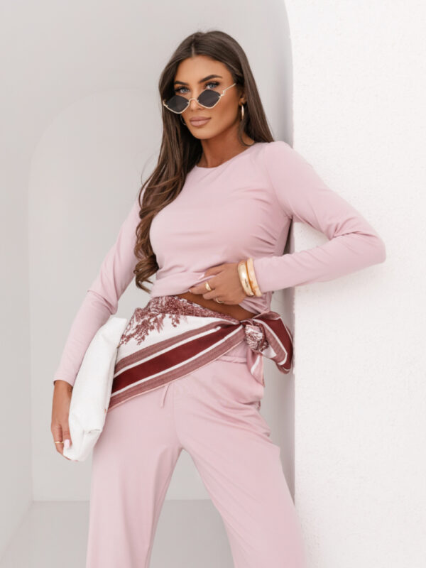 Spodnie Komplet Model Shira 496847742 Light Pink - LaBalancia