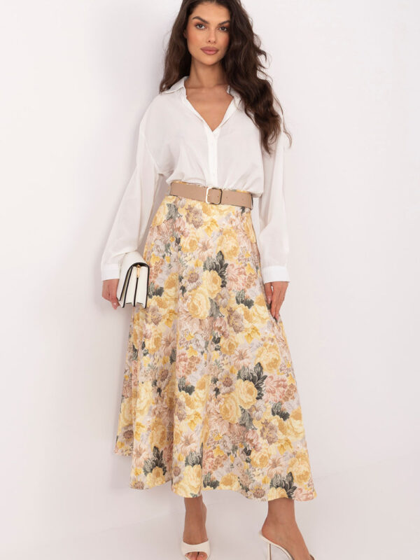 Spódnica Model IT-SD-FL9850-1.28 Yellow - Rue Paris