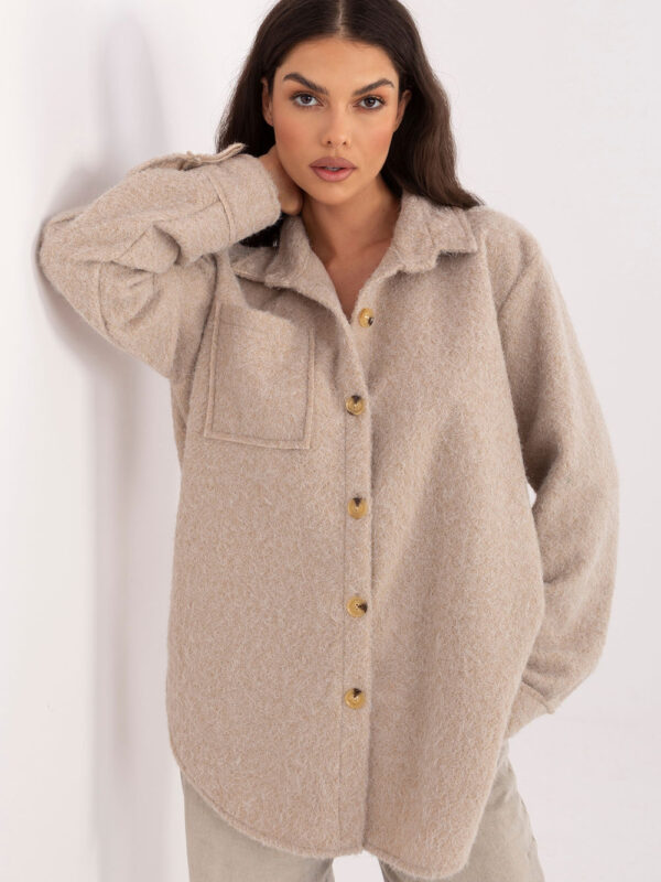 Kurtka Damska Model IT-KR-22292.01 Beige - Rue Paris
