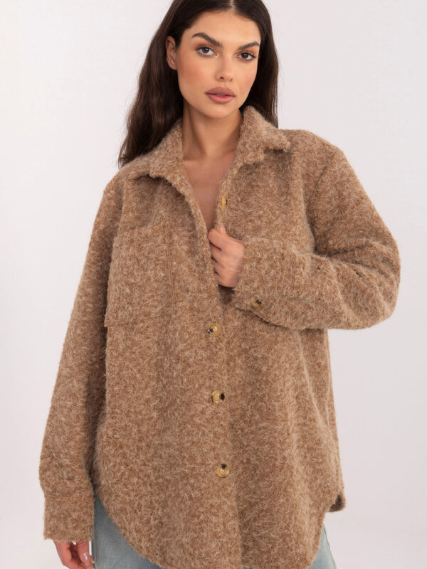 Kurtka Damska Model IT-KR-22292.00 Camel - Rue Paris