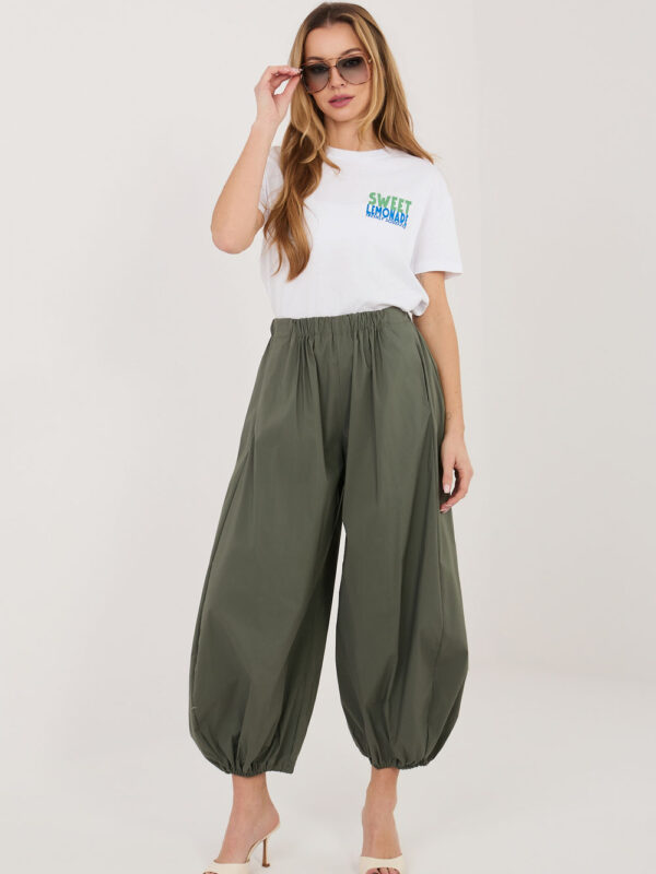 Spodnie Damskie Model IT-SP-FL10309.60 Khaki - Rue Paris