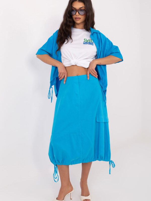 Spódnica Model IT-SD-FL10158.94 Blue - Rue Paris