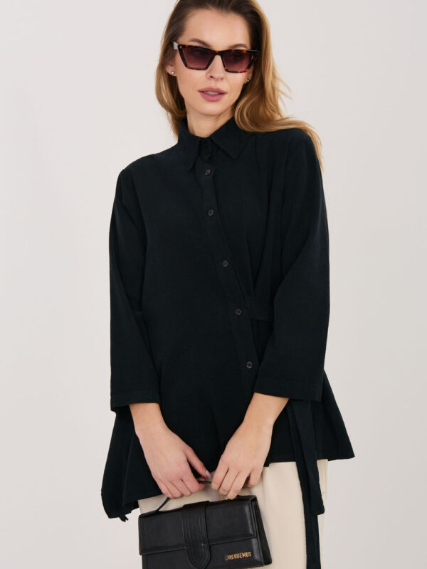 Koszula Damska Model IT-KS-FL10188.27 Black - Rue Paris
