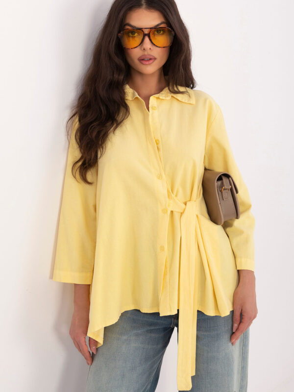 Koszula Damska Model IT-KS-FL10188.27 Light Yellow - Rue Paris