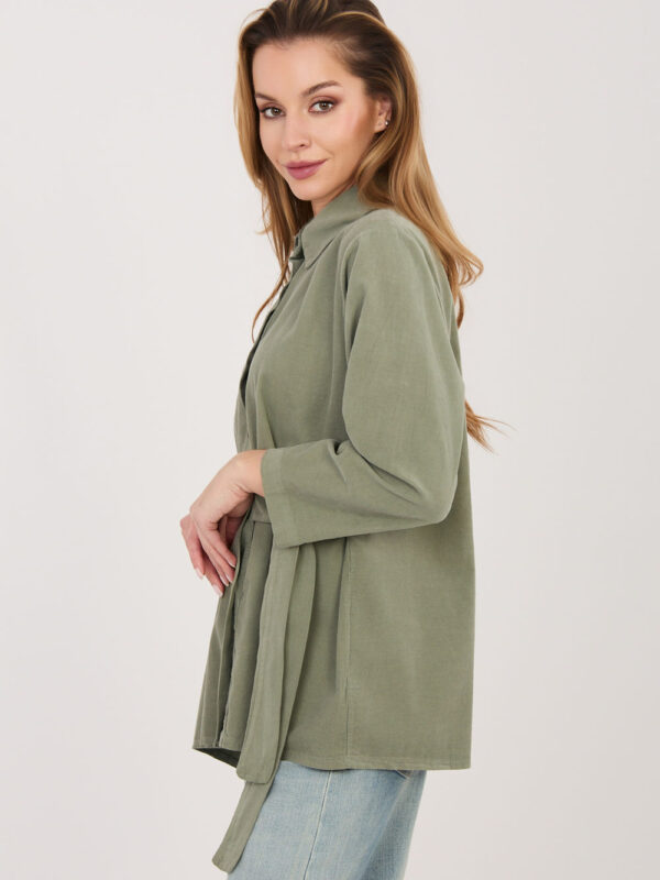 Koszula Damska Model IT-KS-FL10188.27 Khaki - Rue Paris