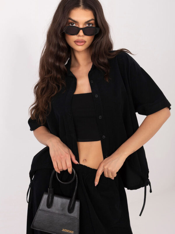 Koszula Damska Model IT-KS-FL10320.12 Black - Italy Moda