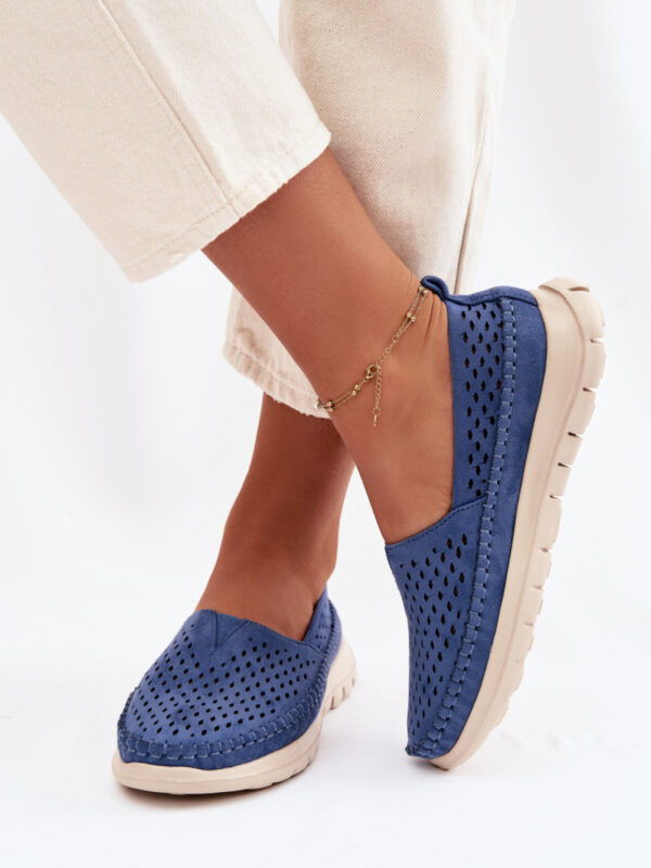 Mokasyny Model Sergio Leone MK099H Blue - Step in style