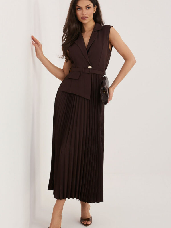 Sukienka Model IT-SK-21558.03 Dark Brown - Rue Paris