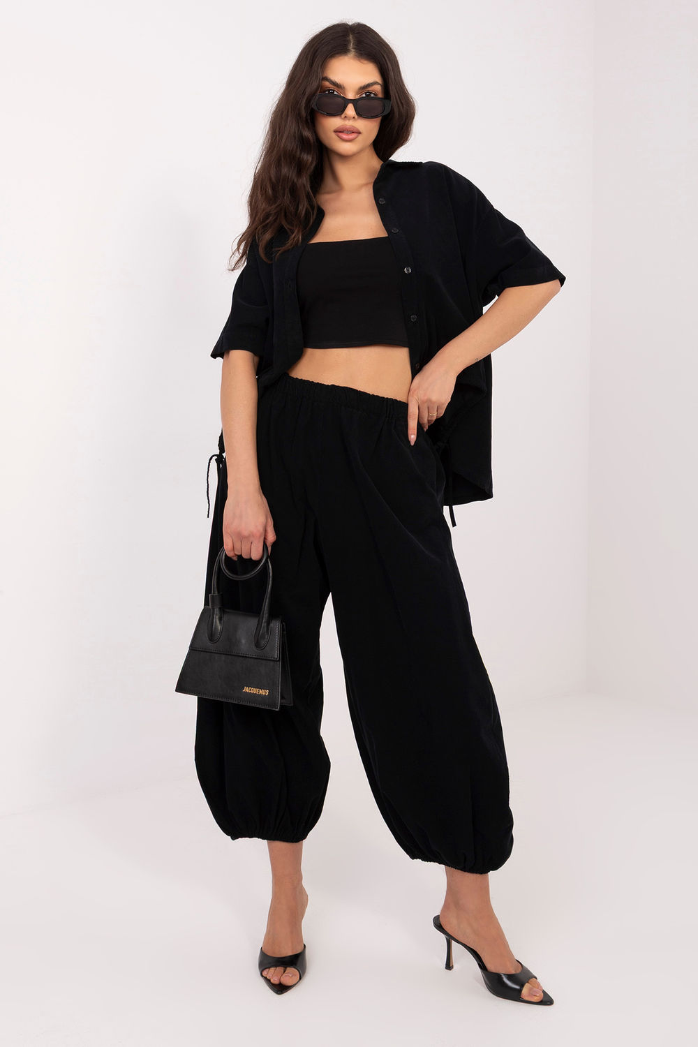 Spodnie Damskie Model IT-SP-FL10309-1.91 Black - Italy Moda