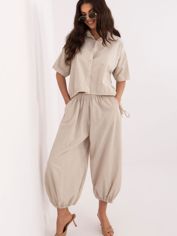 Spodnie Damskie Model IT-SP-FL10309-1.02 Beige - Italy Moda