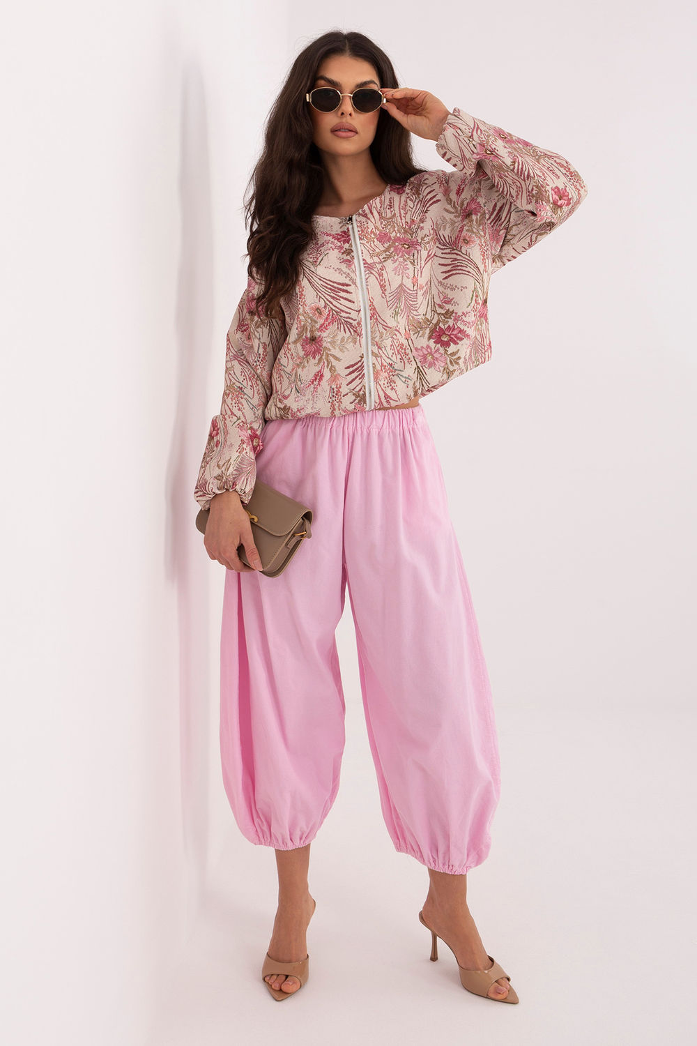 Spodnie Damskie Model IT-SP-FL10309-1.02 Light Pink - Italy Moda