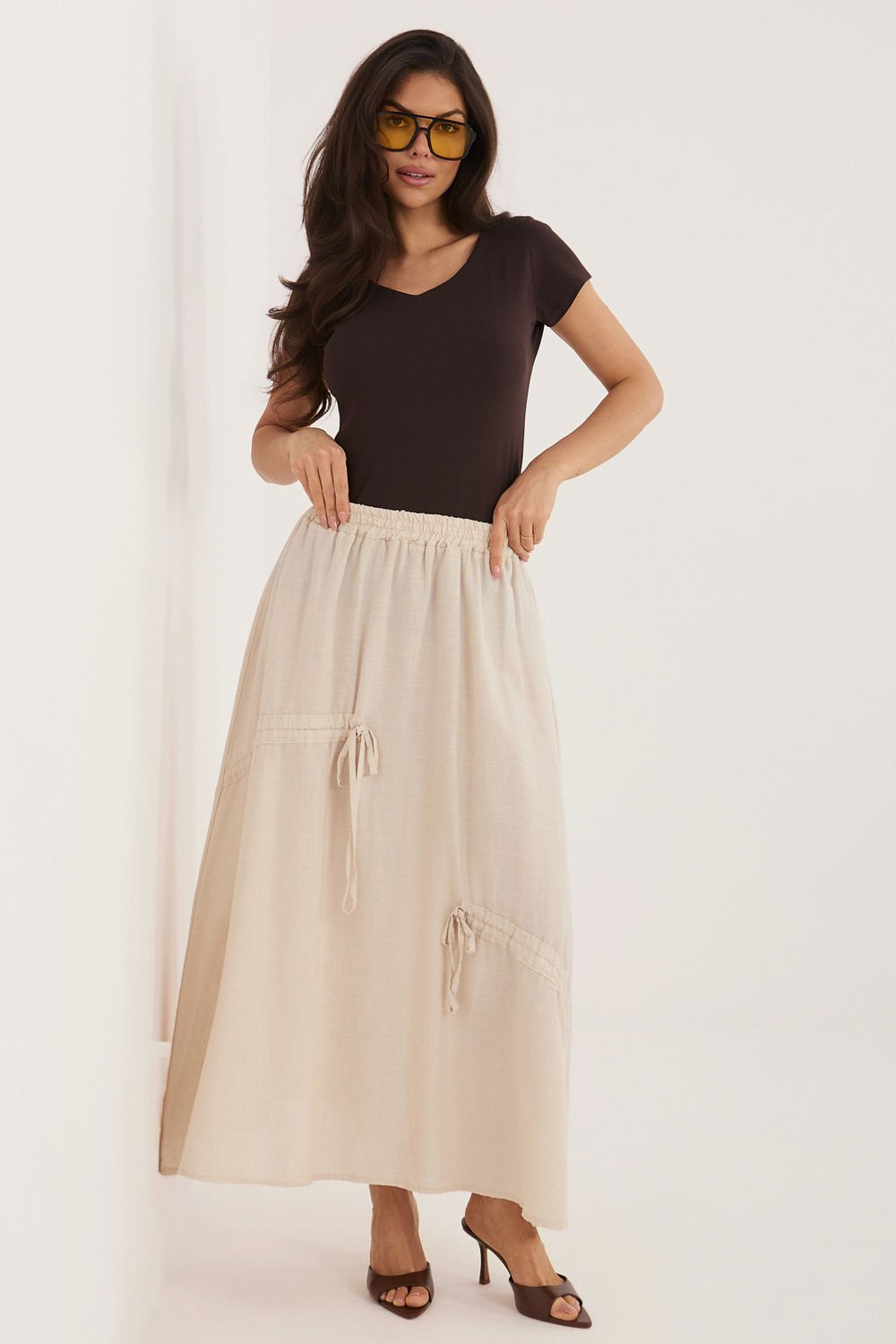 Spódnica Model IT-SD-3061.68 Beige - Italy Moda