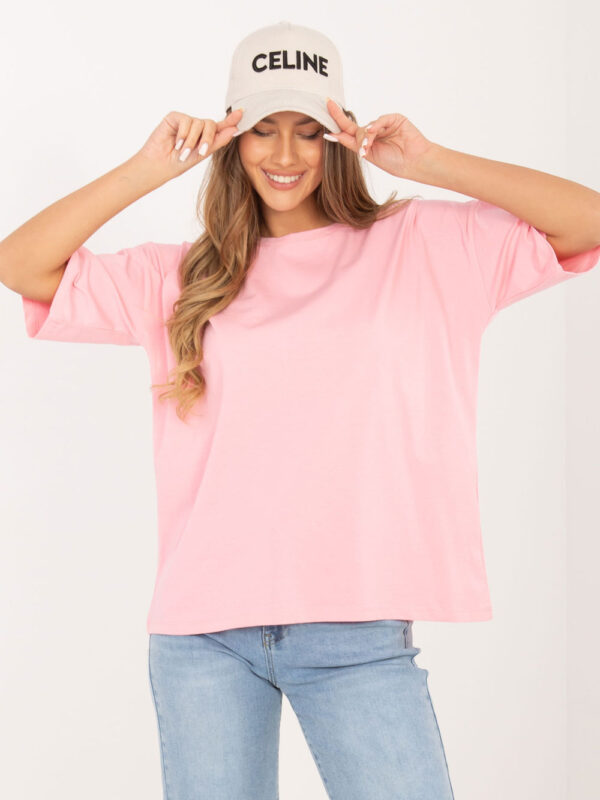 Tshirt Damski Model RV-BZ-A1230.12 Light Pink - Rue Paris
