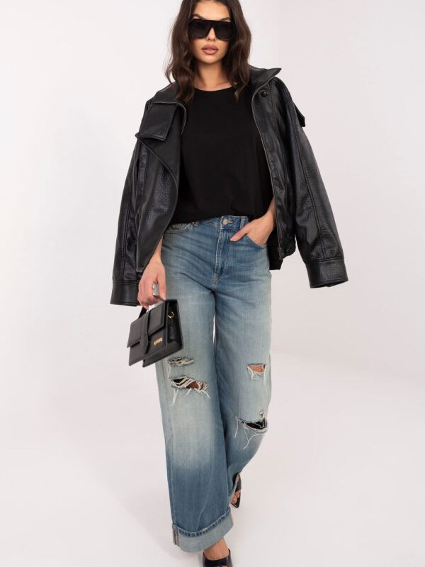 Tshirt Damski Model RV-BZ-A1230.12 Black - Rue Paris