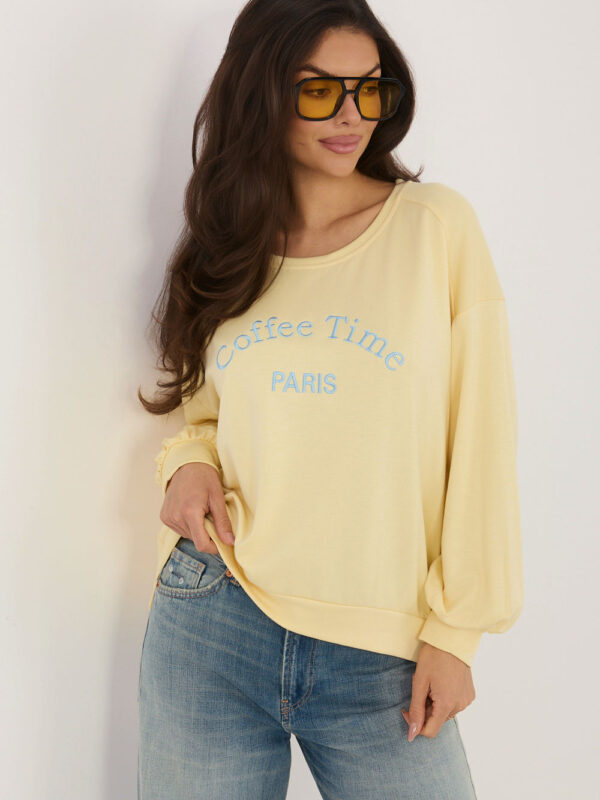Bluza Damska Model RV-BL-A1220.11 Light Yellow - Rue Paris