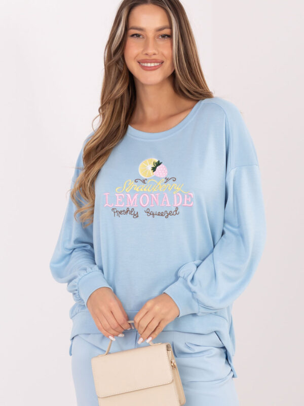 Bluza Damska Model RV-BL-A1218.11P Light Blue - Rue Paris