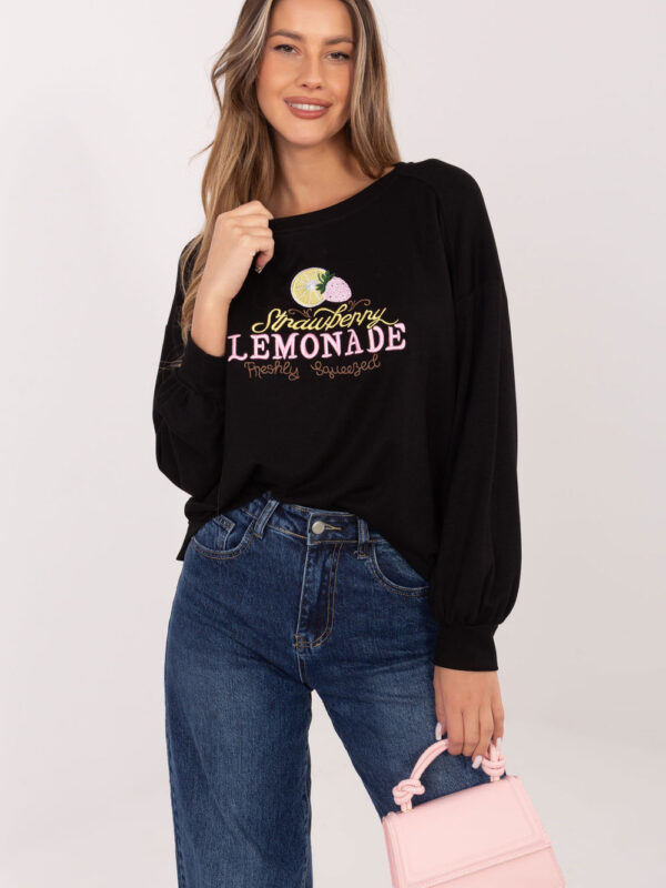 Bluza Damska Model RV-BL-A1218.11P Black - Rue Paris