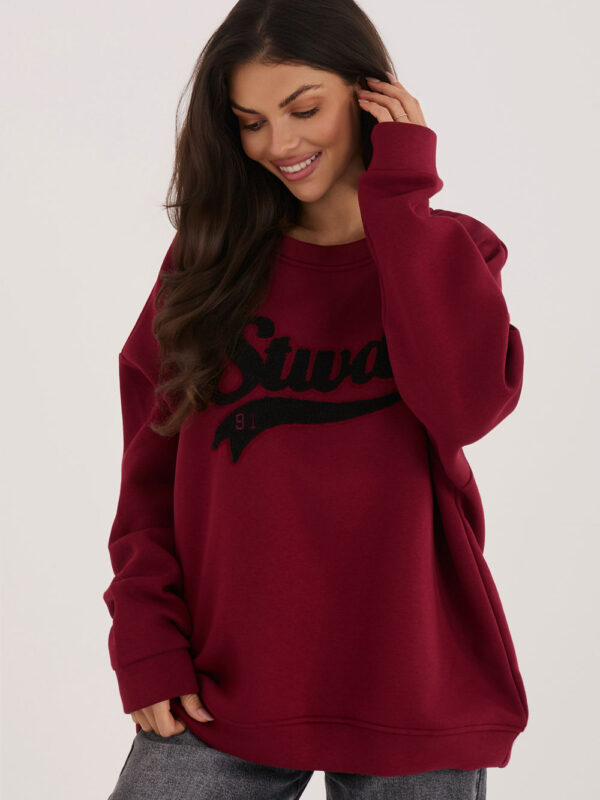 Bluza Damska Model RV-BL-A1080.47 Bordo - Rue Paris