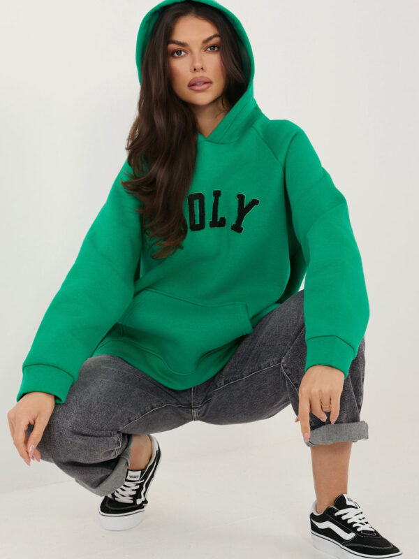 Bluza Damska Model RV-BL-A1082.10 Dark Green - Rue Paris