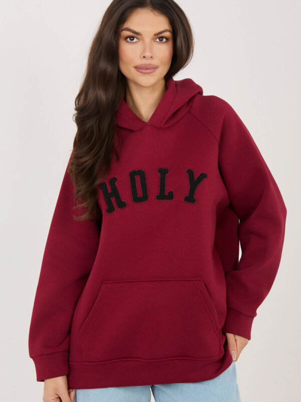 Bluza Damska Model RV-BL-A1082.10 Bordo - Rue Paris
