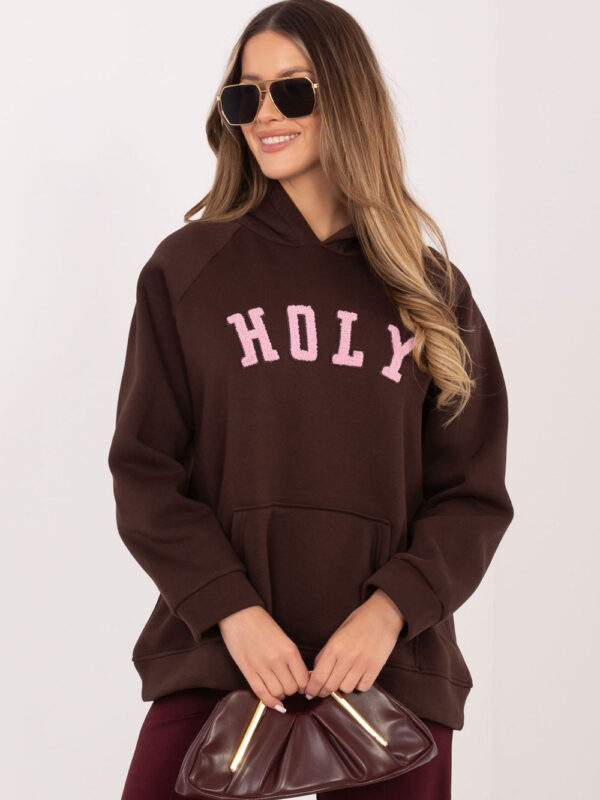 Bluza Damska Model RV-BL-A1082.24 Dark Brown - Rue Paris