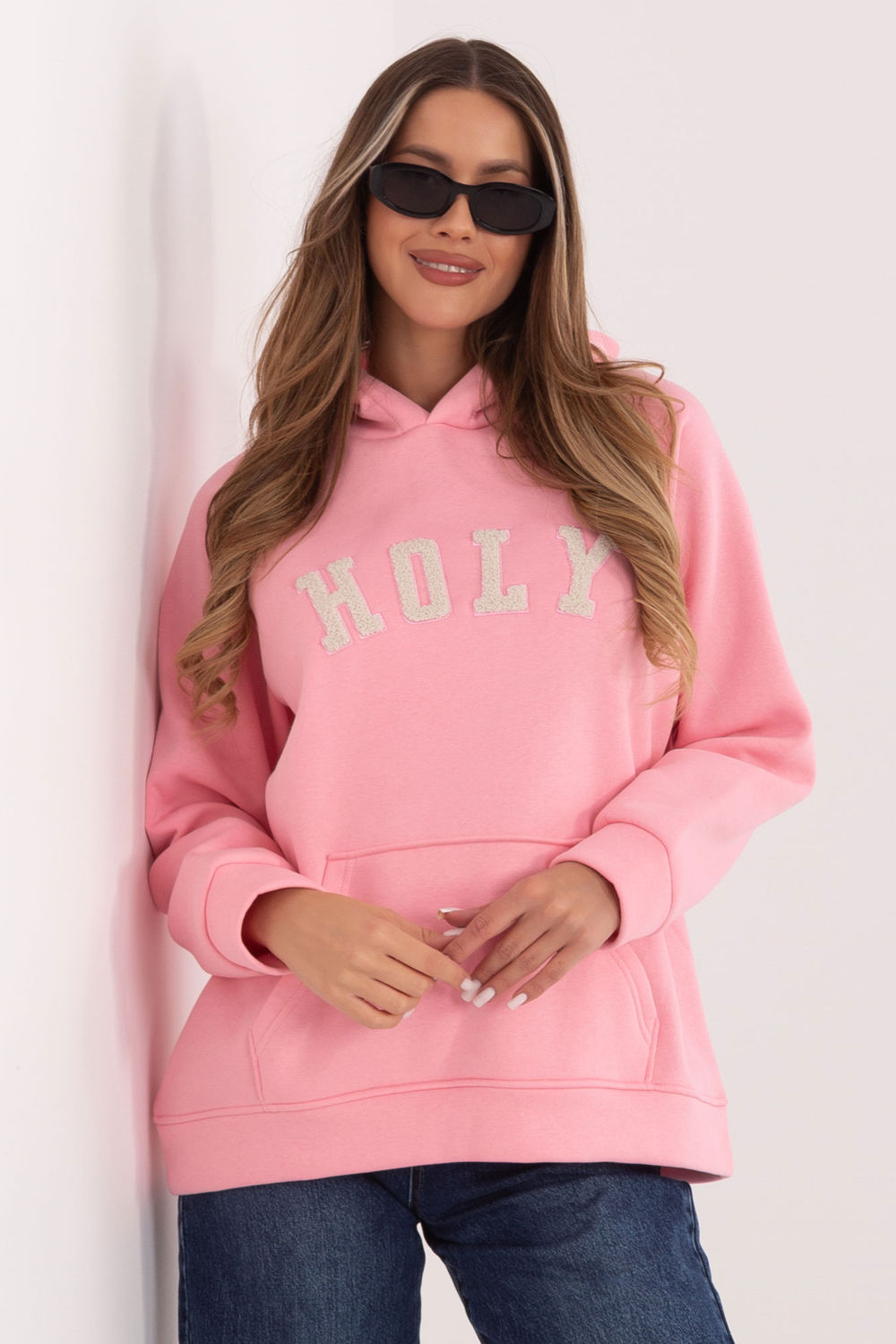 Bluza Damska Model RV-BL-A1082.10 Light Pink - Rue Paris