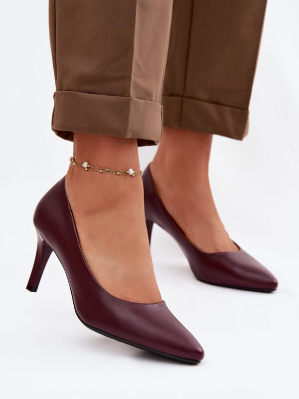 Szpilki Model Sergio Leone 1336 Bordo - Step in style