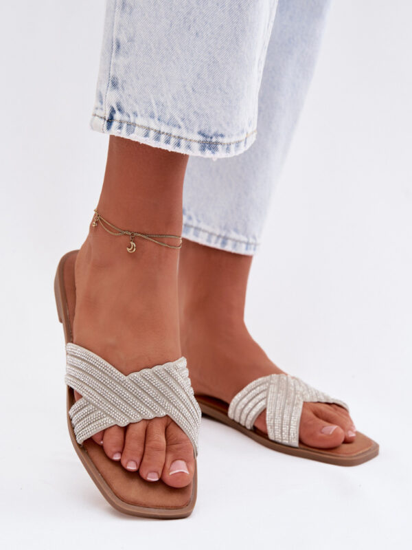 Sandał Klapki Model Zinnia WS-62 Silver - Step in style