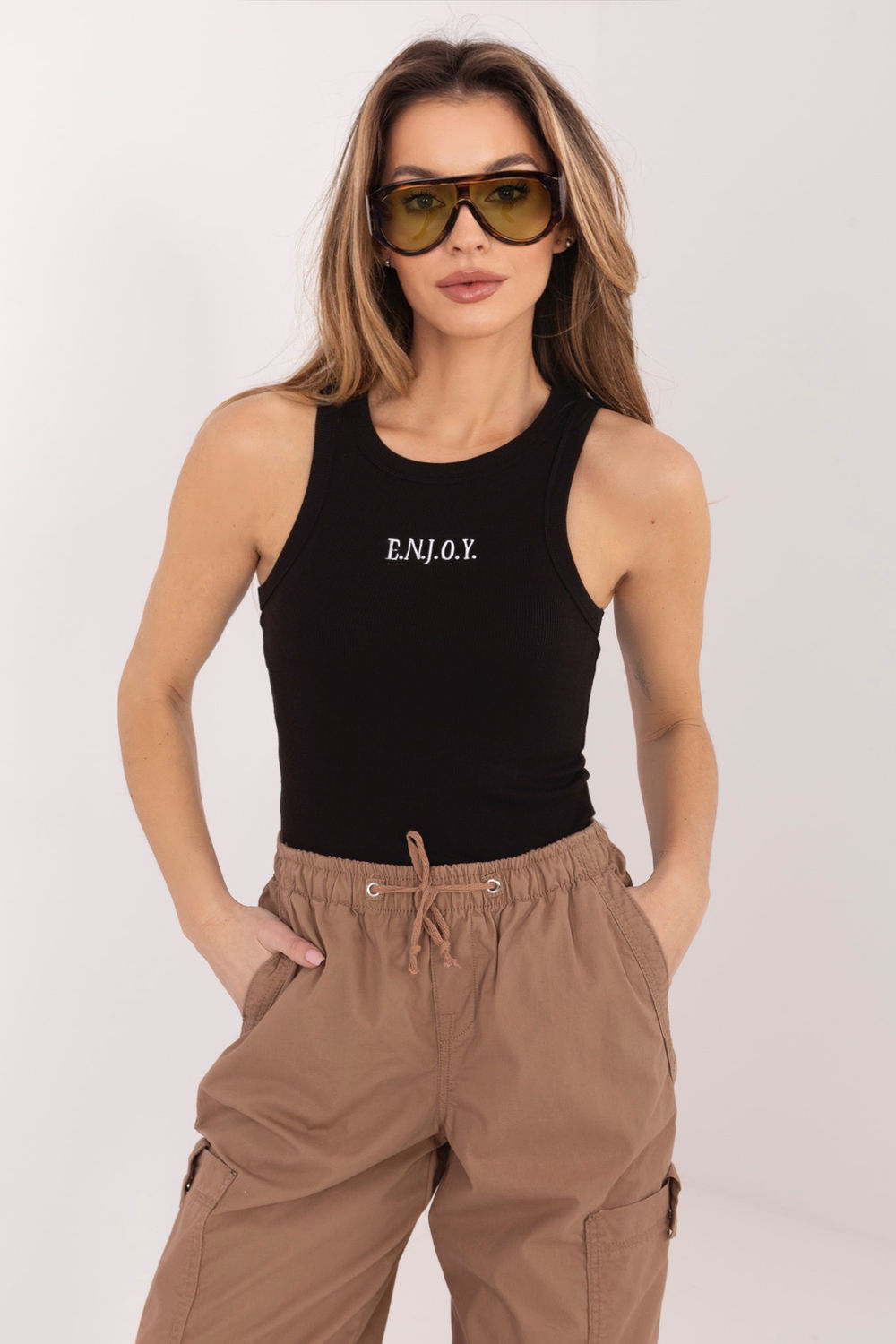 Koszulka Top Model D16005AH02704B Black - Sublevel
